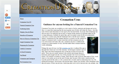 Desktop Screenshot of cremationurns.net
