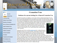Tablet Screenshot of cremationurns.net